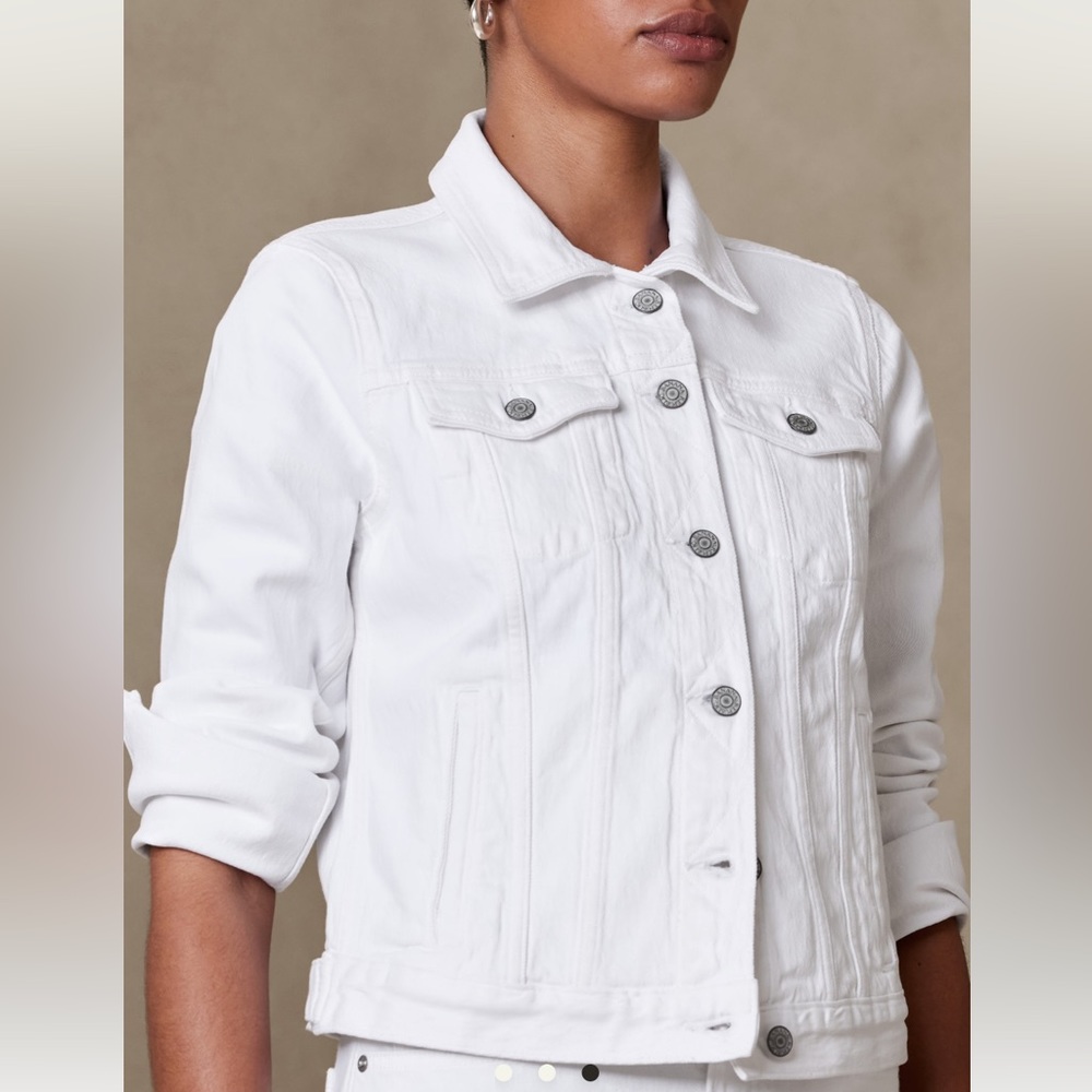 Banana Republic Women’s Classic White Denim Jacket